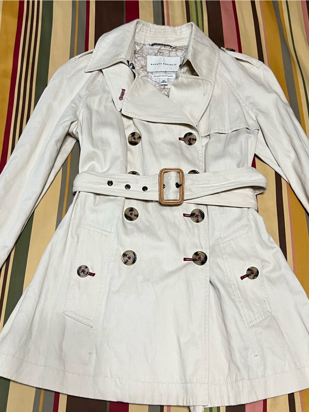 Banana Republic Short Trench Coat XS